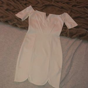 White mini dress